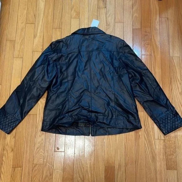 BNWT Northern Reflections Faux Leather Jacket - Black - Size: XL - Picture 2 of 5